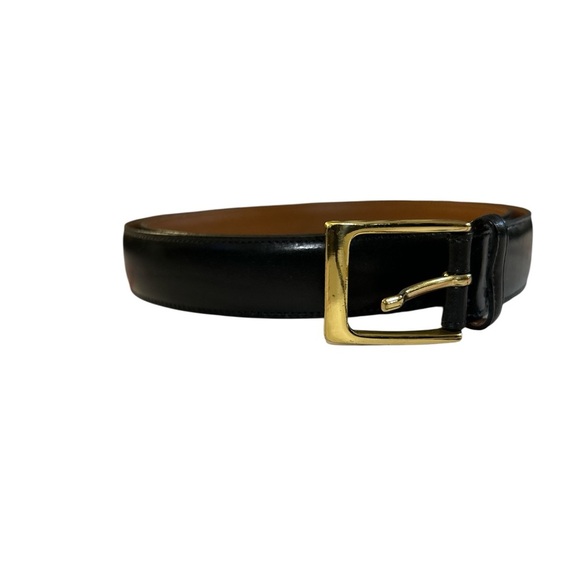 Ralph Lauren Men’s Black Leather New Size 42 Belt NWOT - Picture 5 of 5